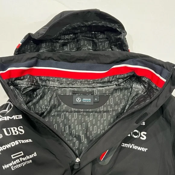 Mercedes AMG Petronas F1 2023 Men's Team Rain Jacket - Picture 5 of 7